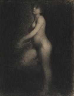 1910-again:  Georges Seurat, Female Nude c.1879–81