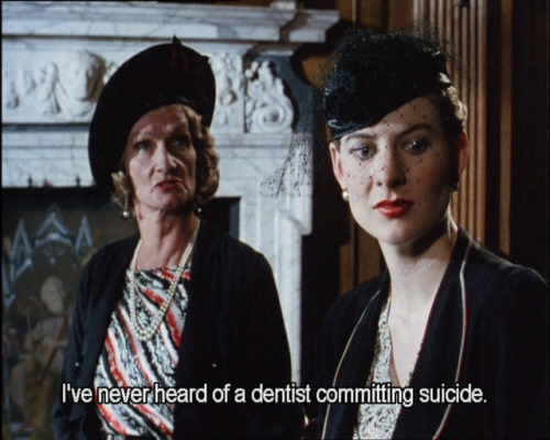 maisouipoirot:- I’ve never heard of a dentist committing suicide. It wouldn’t happen in the States. 