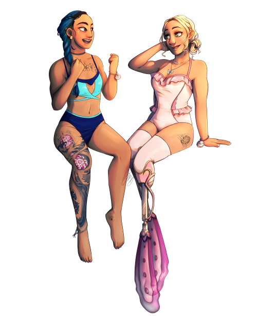 Emsartwork:barbie Girls: Nori And Elinaside Note! Noriko Is Deaf, She Has A Cochlear