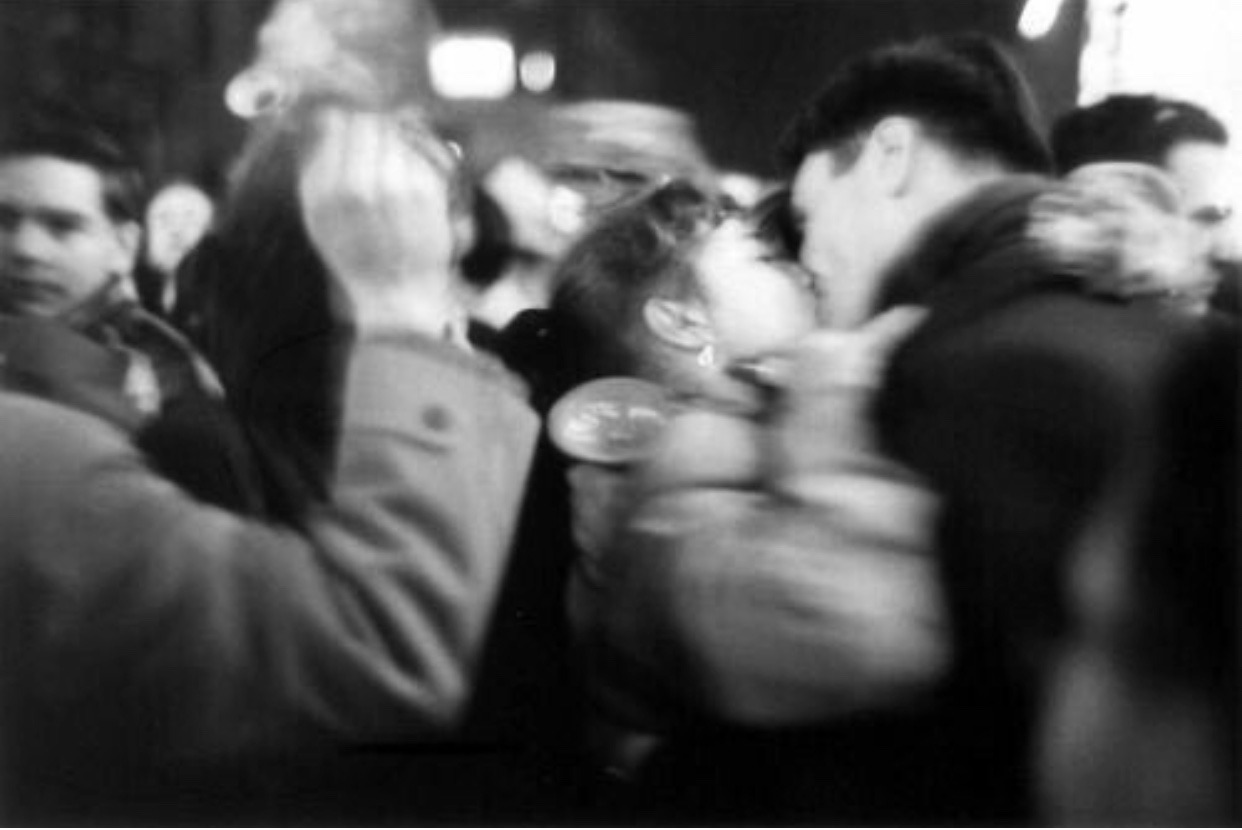 Caught in a crowd, the vibrancy of the moment, electrifying their desires. They really