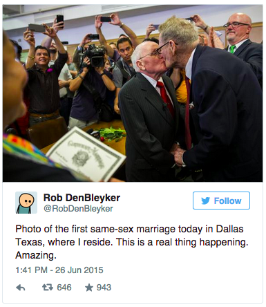 salon:  See the same-sex couples who were first in line to get their newly-legal