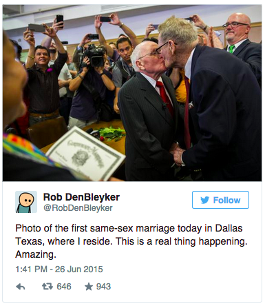 salon:  See the same-sex couples who were first in line to get their newly-legal marriage licenses