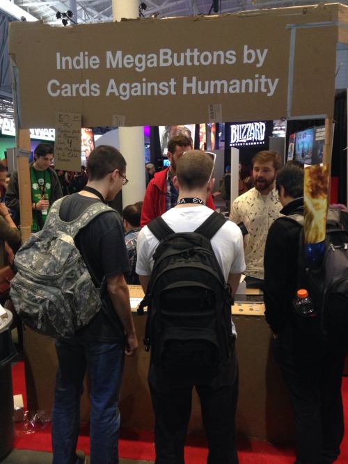 coastrobbo:theoneandonlysputnick:Cards Against Humanity’s booth at Pax was literally made of c