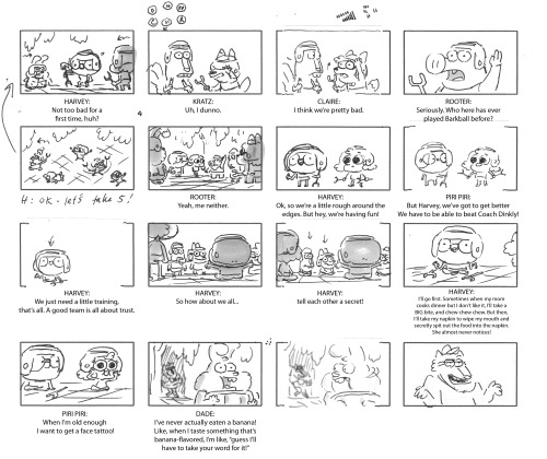 chrishoughtonart:A bunch of concept drawings/thumbnails for “Barkball” TBT to these awesome Barkball