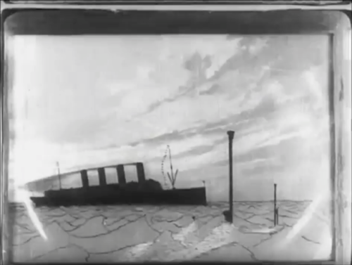 The Sinking of the Lusitania (1918), by animation pioneer Winsor McCay (Little Nemo, Dream of the Ra