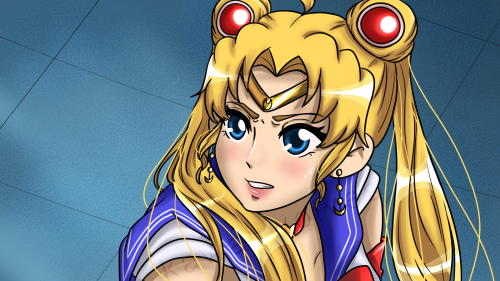 I’m late to the part, but here is my digital version of the Sailor Moon redraw!