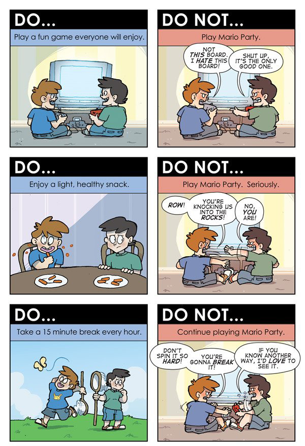 2d-doofenshmirtz:  dorkly:  The Do’s and Don’ts of Playing Videogames With Friends