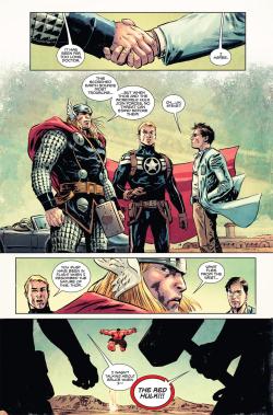 panels-of-interest:  Red Hulk vs. Thor. [from