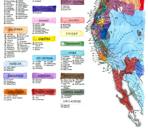 efeccroatia:A reddit user drew a map of the indigenous people & languages of western North Ameri