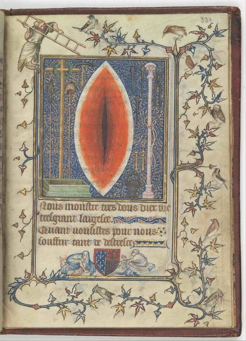 unwomanly:Christ’s side wound in illuminated manuscripts