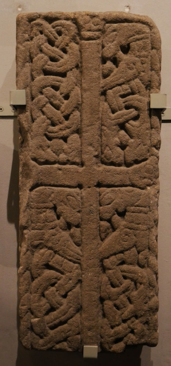 Viking and Anglo Saxon gravestones from the cemetery site occupied by the current York Minster. Thes
