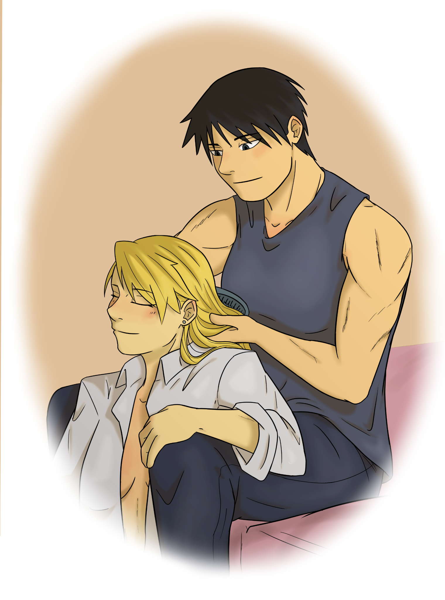 candidhart:So we talked about Roy brushing Riza&rsquo;s hair and&hellip;