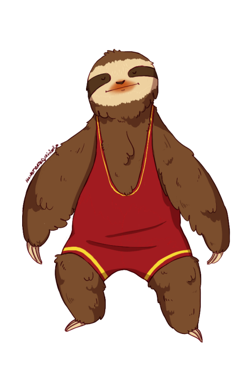  Wrestling Sloth - Olympic SlothsI was thinking about what Summer Olympic Sloths to do, and my mum r