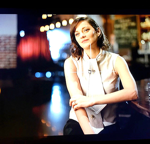 cotillardsource:  @peteralton: Marion Cotillard interview for @lastcallcd  