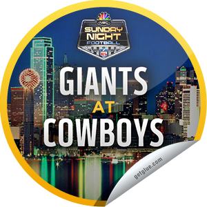      I just unlocked the Sunday Night Football 2013: New York Giants at Dallas Cowboys sticker on GetGlue                      419 others have also unlocked the Sunday Night Football 2013: New York Giants at Dallas Cowboys sticker on GetGlue.com     