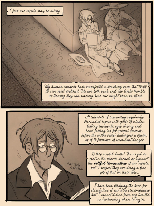 More pages from angel RPing! Just my half of the thread, so the narrative is a bit fragmented, but t