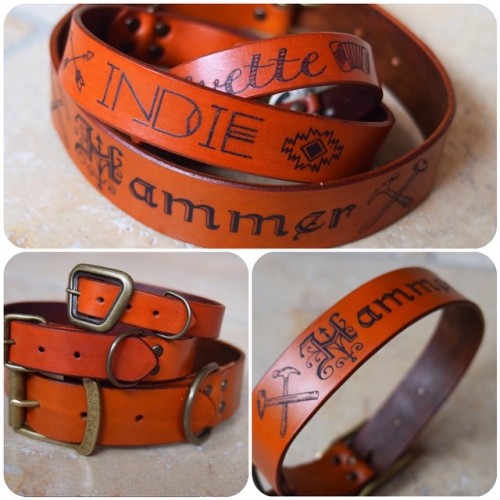 Nouveaux colliers pour chien #cuirtatoué #handmadeleather #tattooedleather #dogcollar