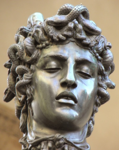 aphroditeinfurs: Medusa Depicted In Famous Works of Art 1. Medusa by Michelangelo Merisi da Car