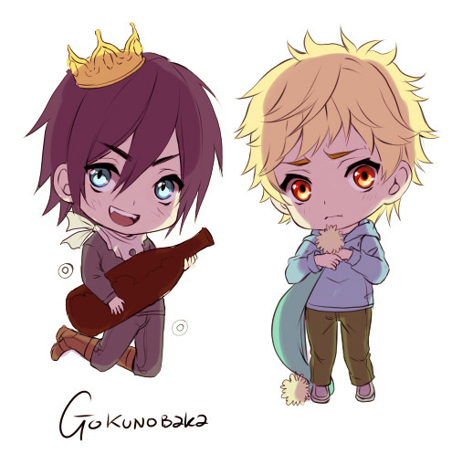 gokunobaka:  Wip of Noragami babbies :D I guess I finish It tommorow (beeeeeeeeeed)