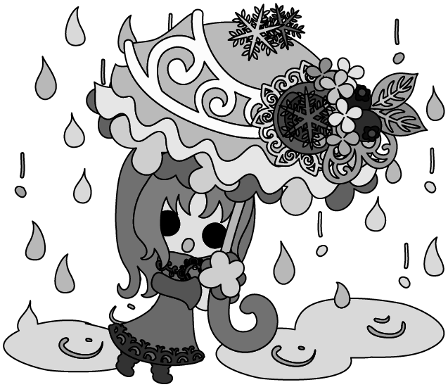フリーのイラスト素材 冬と女の子の可愛いイラスト 冬の雨 Free Illustration フリー素材のatelier B W 加工 印刷 商用利用可能 フリーのイラスト素材 冬と女の子の可愛いイラスト 冬の雨 Free Illustration フリー素材のatelier B W 加工 印刷 商用利用可能