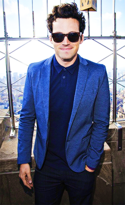 barryirisallens:   Ian Harding at The Empire State Building on October 8, 2014 in New York City. 