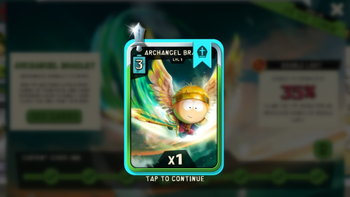 Finished the Archangel Bradley event, I loved it!A bit of feedback: every event card pack should con