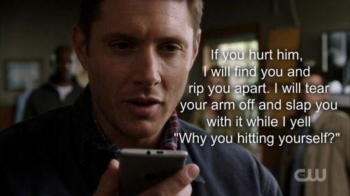 nothingidputbeforeyou: Seriously, who hangs up on Dean during an epic “TOUCH SAM AND I’L