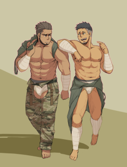 takahirosi:  military bara couple oc//Okada