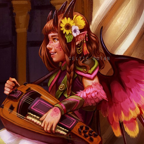 apollo-devotee: “BUTTERFLY SERENADE” - My OC’s Rose (the bird), Sarah (the dr