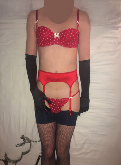 partiesfor:  Caught flashing my red lingerie