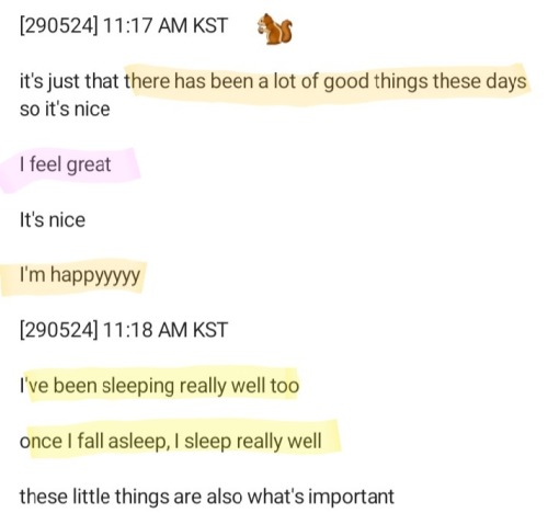 Even Han's Mood In Bubbl Has Been So Positive...
