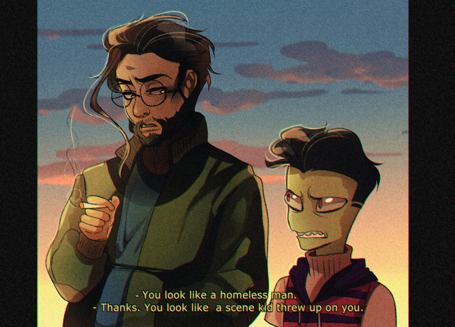 Here’s an au I had in the making for awhile! Basically: Zim left Earth sometime around early high school. Dib fell into a deep...