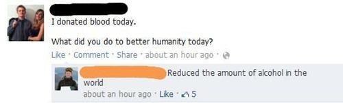 the-memebase:  Seriously, You Don’t Want My Blood, It’ll Just Get You Drunkhttp://the-memebase.tumblr.com