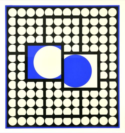 Victor Vasarely, Time - Zeit, 1972. Serigraph. Via n.b.k. Berlin