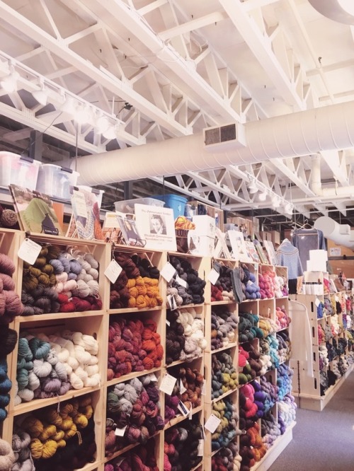 pinkknitt:I finally made it to Spun knit shop in Ann Arbor, MI. The store is so cute, I regret not b