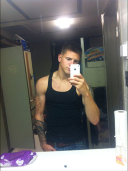 thebestthingsinlifearegay:  militaryboysunleashed:  As promised… 20 year old Marine from Camp Lejeune, NC.  