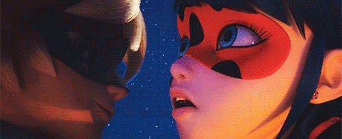 oui-ladybug:“A kiss on one cheek makes her blush both cheeks.”