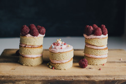 sweetoothgirl:    Mini Layer Cakes  