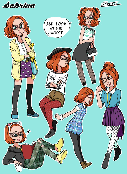 zoe-oneesama:Outfits for the Ladies of Bustier’s Class! Please don’t ask for the boys….