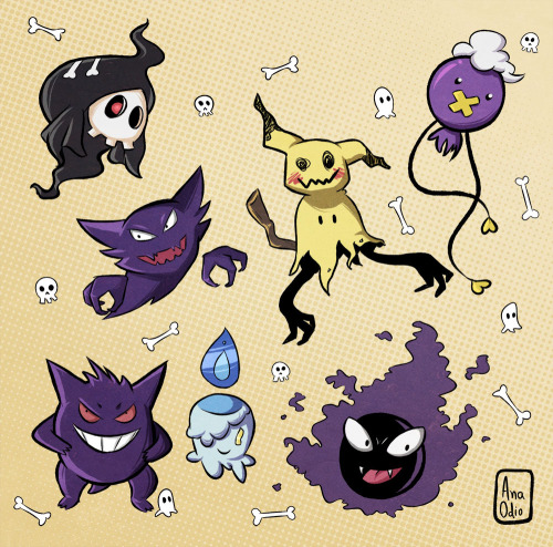 Some spooky pokemons for a spooky month