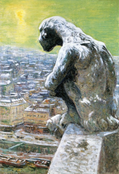 Nicolas Tarkhoff - Gargoyle of Notre-Dame. 1901. Oil on canvas.