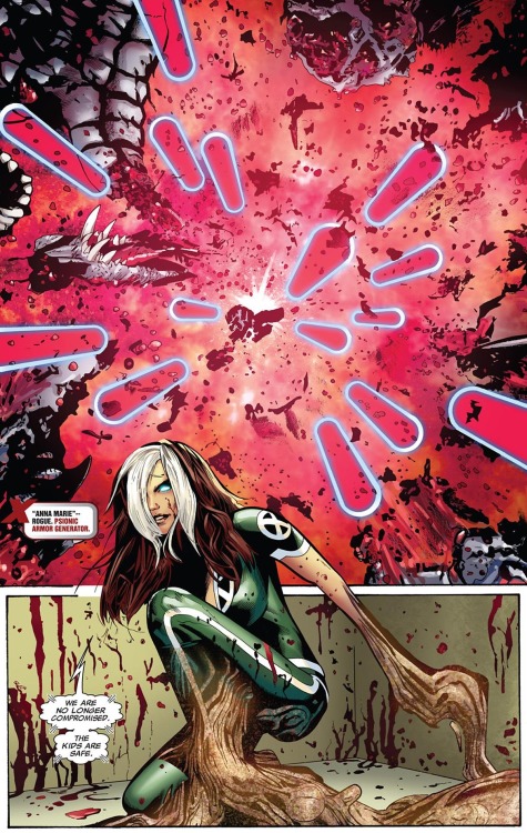 panels-of-interest:  Rogue vs. Predator X. [from Uncanny X-Men (1981) #517] 