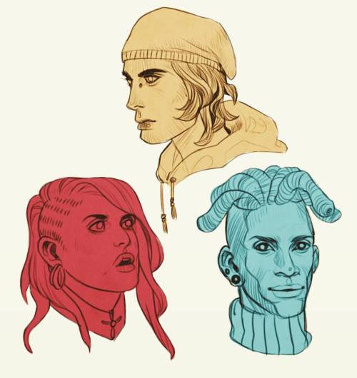 killamonstar: Primary Colors ♢ A Native American genderfluid, a LGBTQIA Black American, and a Hispan