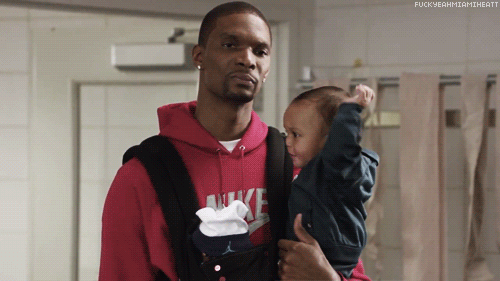 fuckyeahmiamiheatt:  Chris and Jackson Bosh star in Foot Locker Commercial 