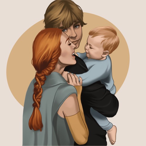 Wholesome Skywalker family portrait for your viewing pleasure, courtesy of @geekanista who wanted ou