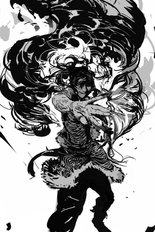 leseanthomas:  I met Saskia online about 7 years ago. She was just a young student, primarily painting. Blown away by her work, I commissioned her to collaborated on several pieces together. She has since grown into an unthinkable creature of illustrious