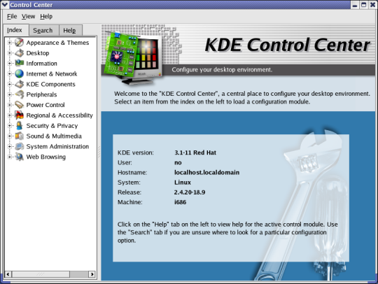 KDE 3.1 - Control Center