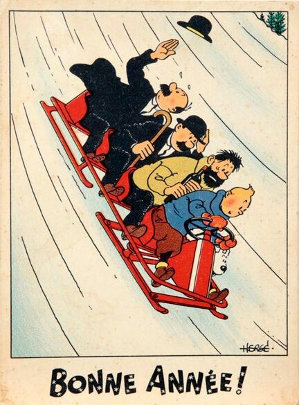 Tintin Christmas Card