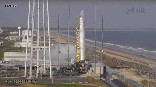 Antares on launchpad