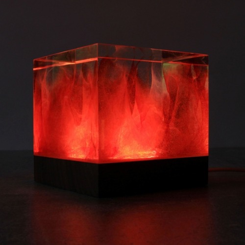 sosuperawesome:Wood and Resin NightlightsWood All Good on EtsySee our #Etsy or #Nightlights tags